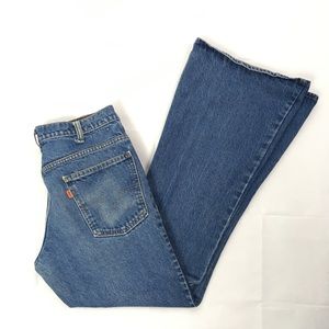 Vintage Levi’s 70s Orange Tab Flare Jeans